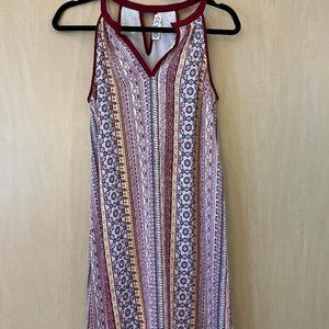 Red Tribal Pattern Dress